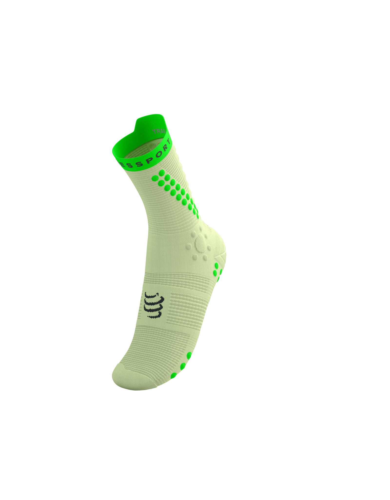 Compressport Pro Racing Socks V4.0 Trail - Lime/Neon Green