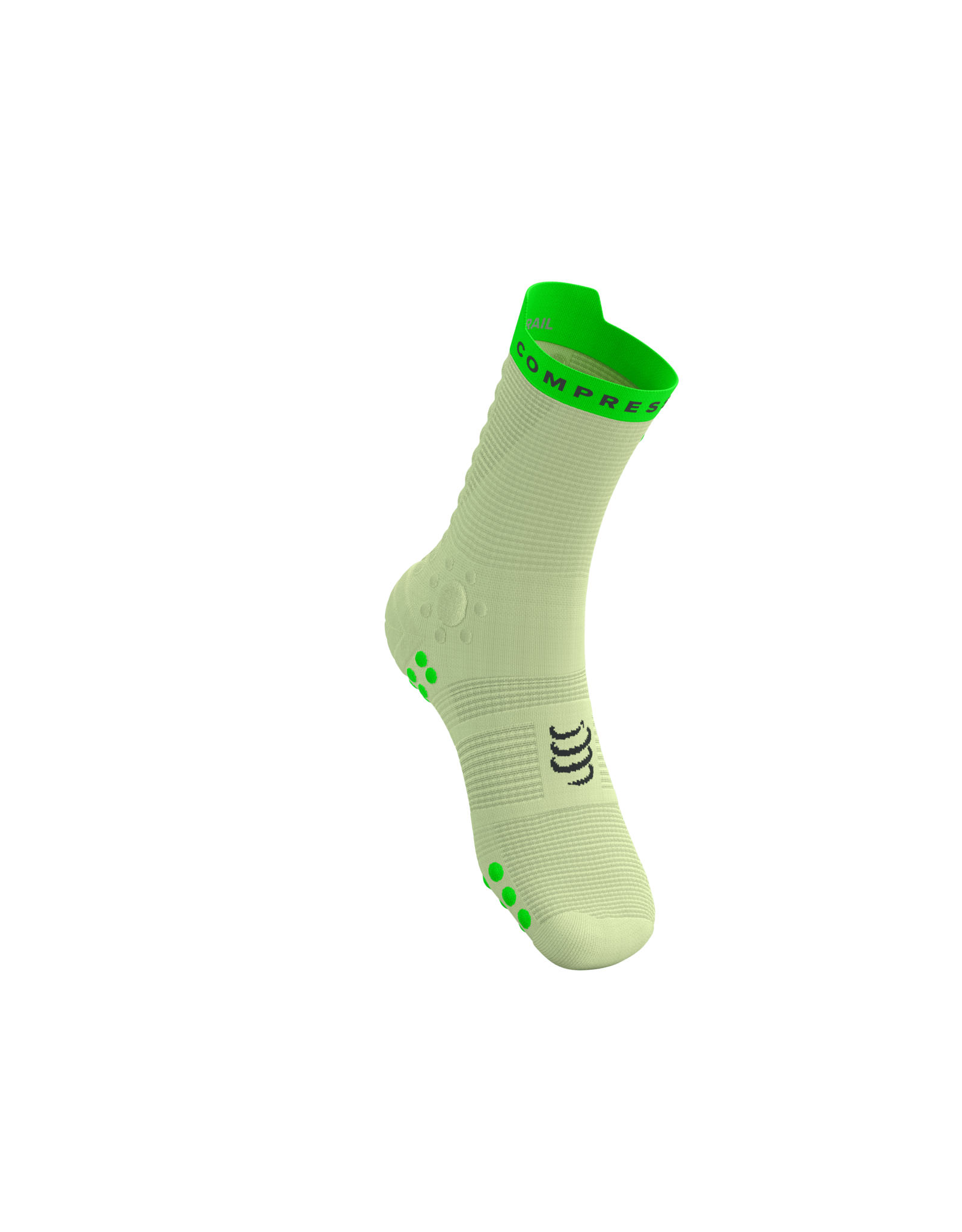 Compressport Pro Racing Socks V4.0 Trail - Lime/Neon Green