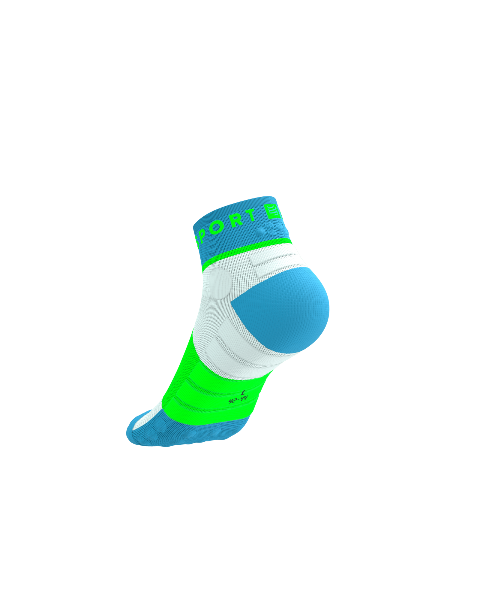 Compressport Ultra Trail Low Socks - Norse Blue/Neon Green