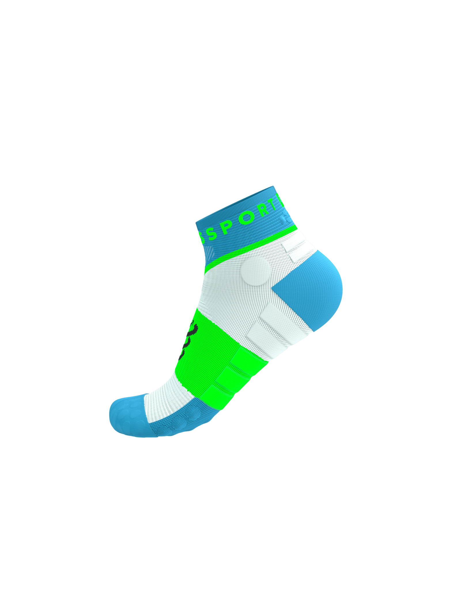 Compressport Ultra Trail Low Socks - Norse Blue/Neon Green