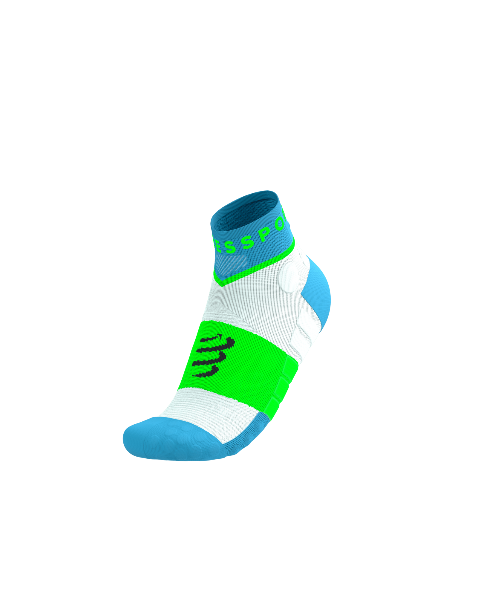 Compressport Ultra Trail Low Socks - Norse Blue/Neon Green