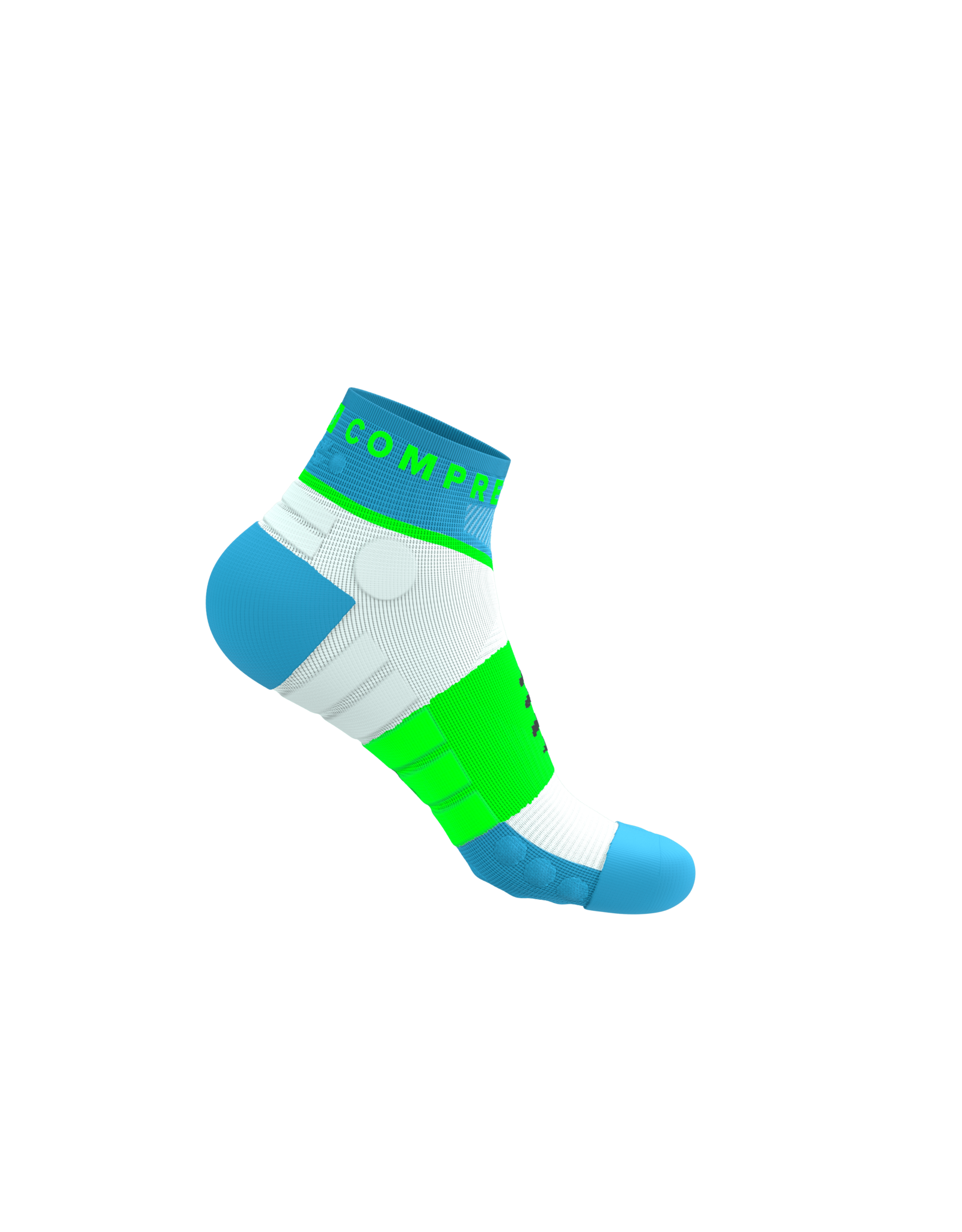 Compressport Ultra Trail Low Socks - Norse Blue/Neon Green