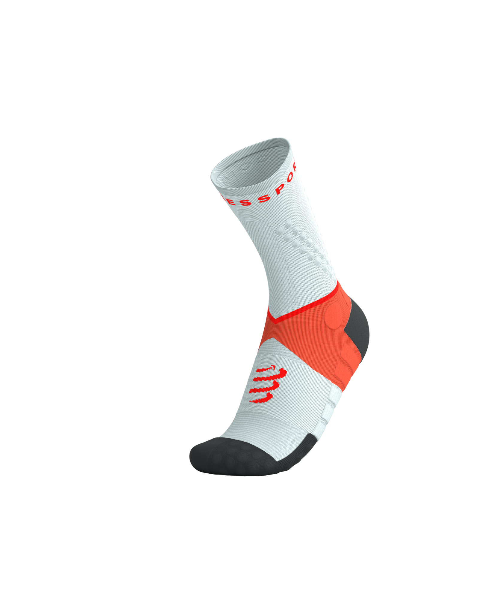 Compressport Ultra Trail Socks V2.0 - Gray Violet/Tigerlily