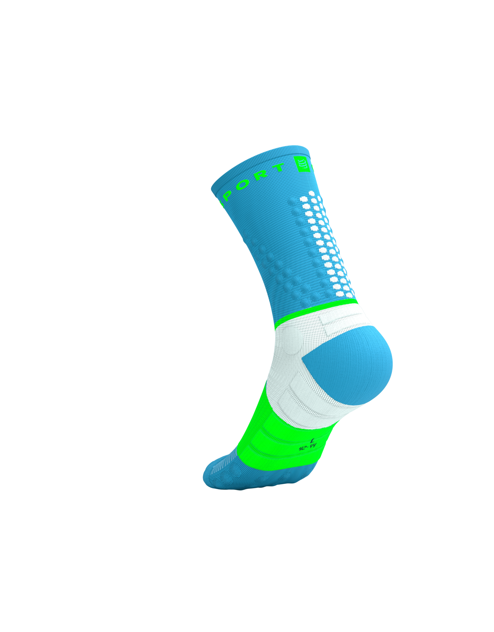 Compressport Ultra Trail Socks V2.0 - Norse Blue/Neon Green