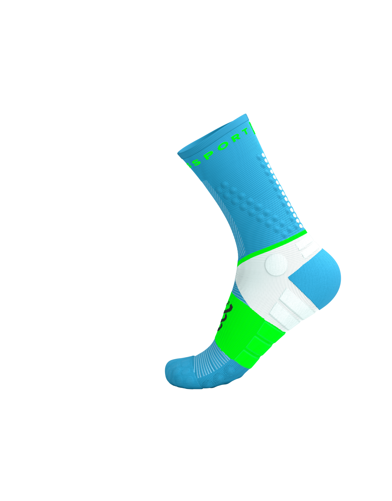 Compressport Ultra Trail Socks V2.0 - Norse Blue/Neon Green