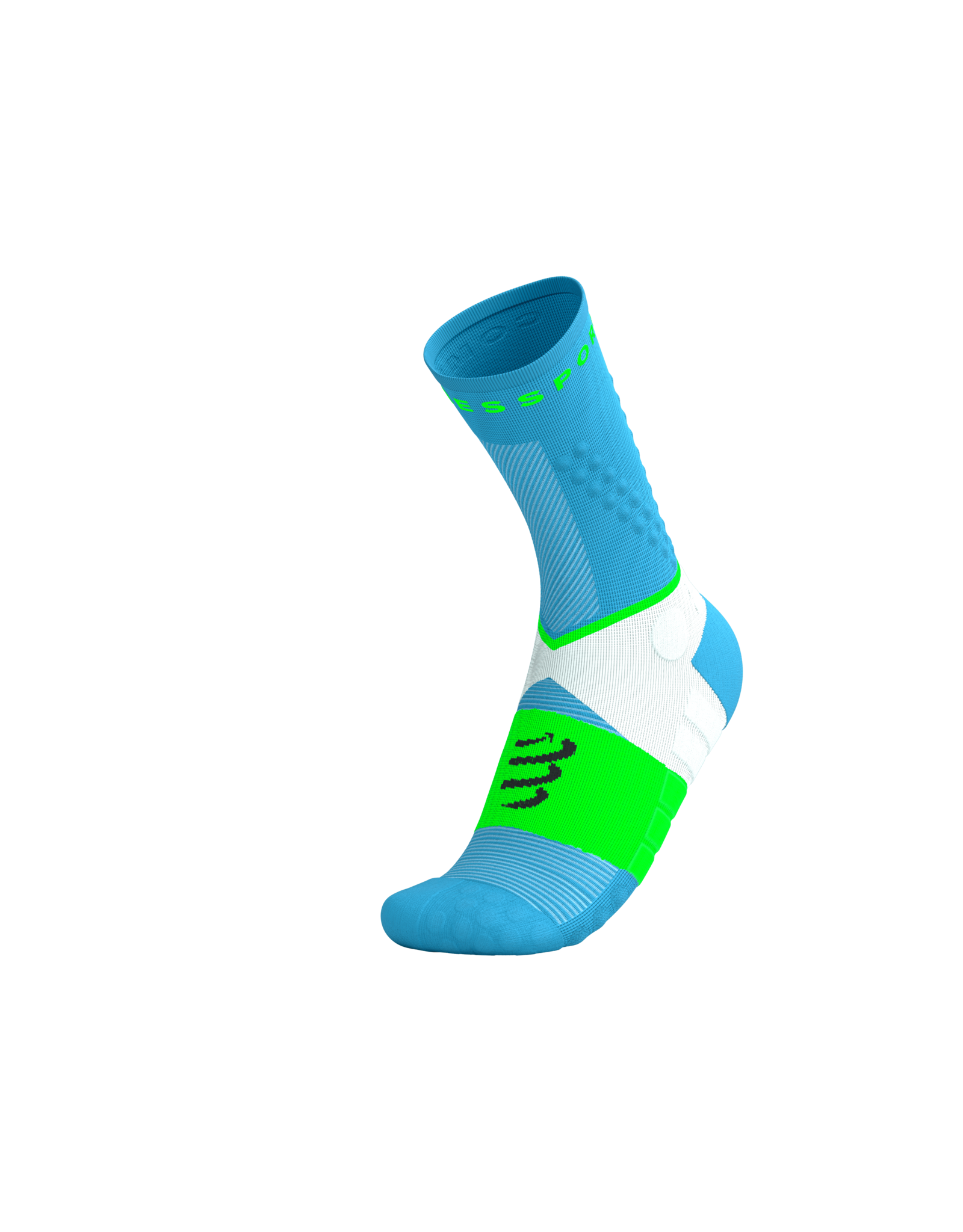 Compressport Ultra Trail Socks V2.0 - Norse Blue/Neon Green