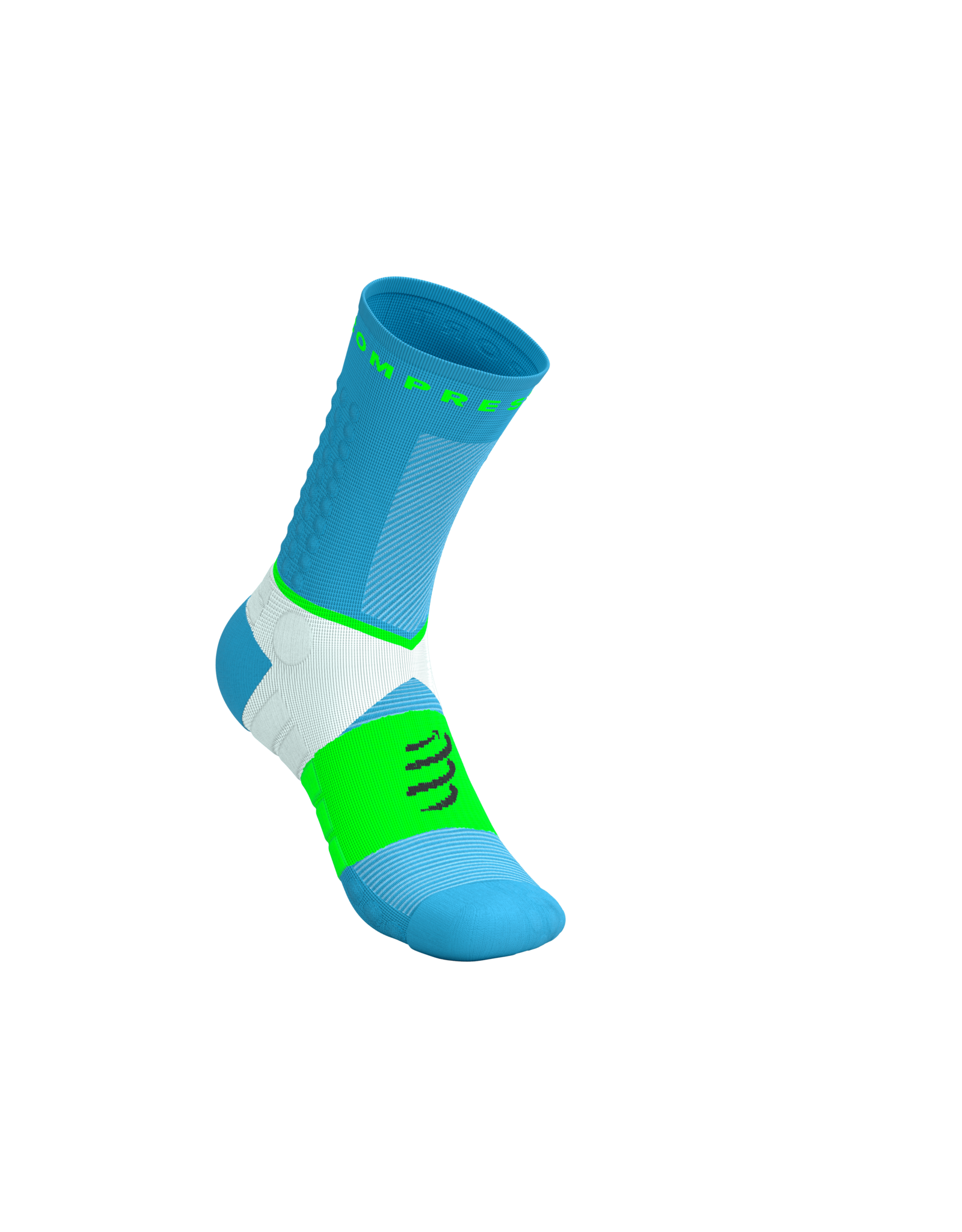 Compressport Ultra Trail Socks V2.0 - Norse Blue/Neon Green