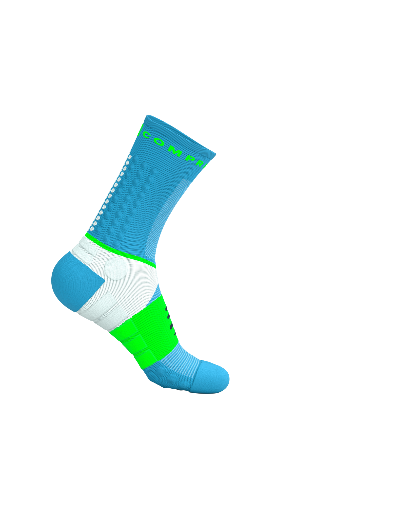 Compressport Ultra Trail Socks V2.0 - Norse Blue/Neon Green