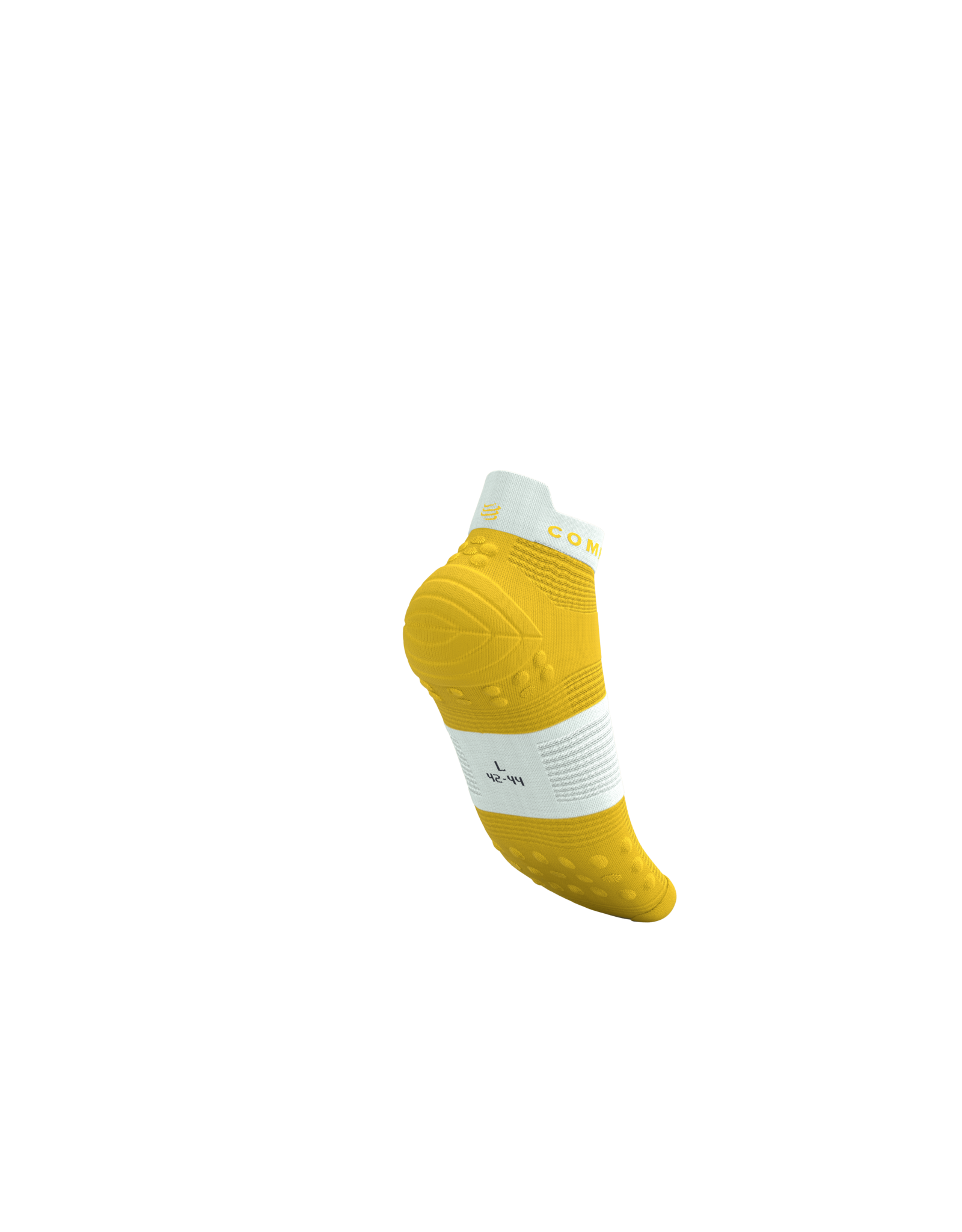 Compressport Pro Racing Socks V4.0 Run Low - Lemon/White