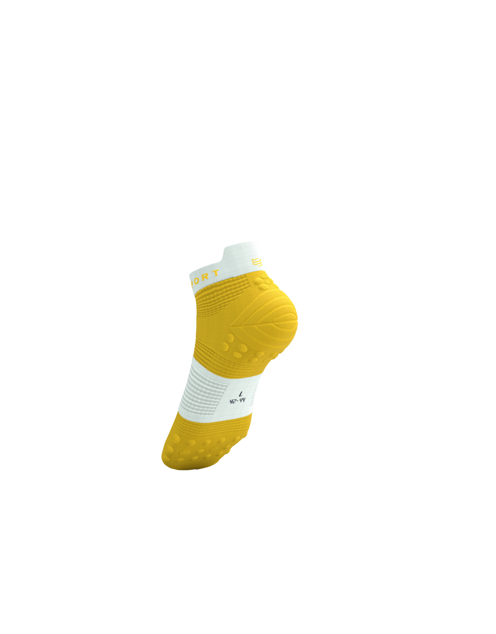 Compressport Pro Racing Socks V4.0 Run Low - Lemon/White