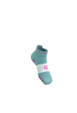 Compressport Pro Racing Socks V4.0 Run Low - Ether/Neon Pink