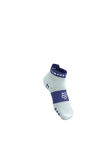 Compressport Pro Racing Socks V4.0 Run Low - Star White/Orient Blue