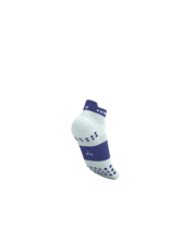 Compressport Pro Racing Socks V4.0 Run Low - Star White/Orient Blue