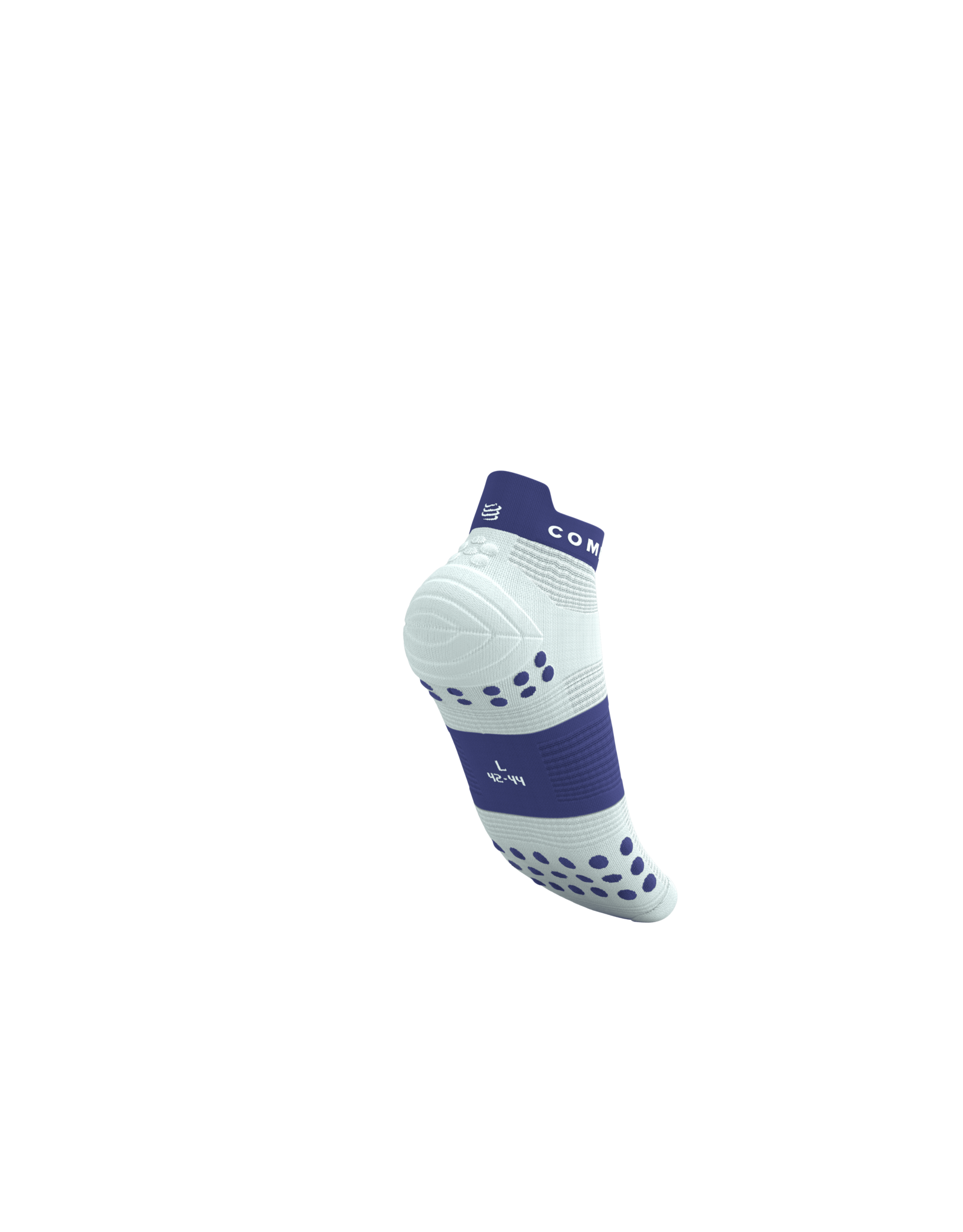 Compressport Pro Racing Socks V4.0 Run Low - Star White/Orient Blue