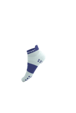 Compressport Pro Racing Socks V4.0 Run Low - Star White/Orient Blue