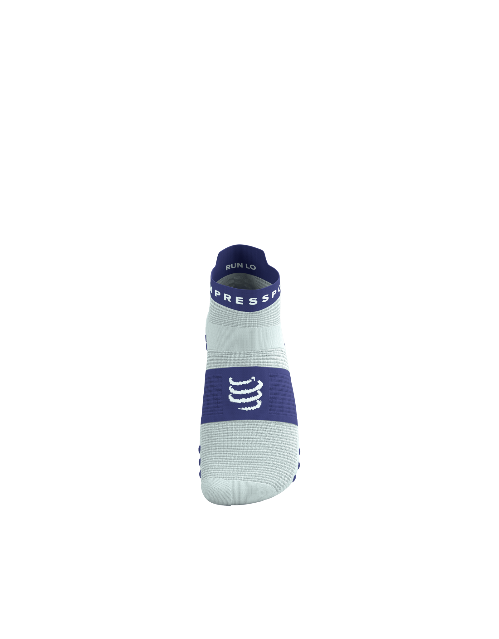 Compressport Pro Racing Socks V4.0 Run Low - Star White/Orient Blue