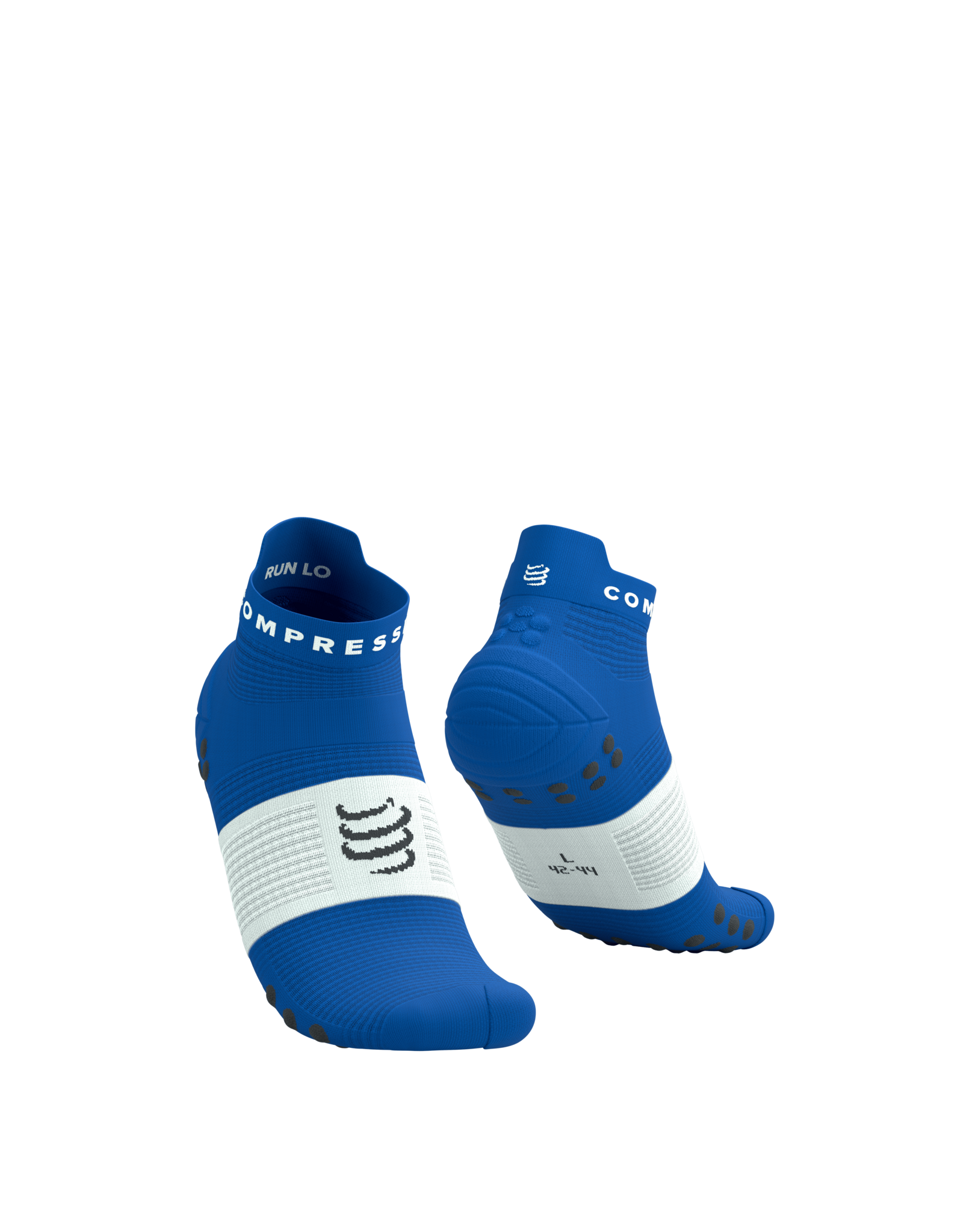 Compressport Pro Racing Socks V4.0 Run Low - Princess Blue/White