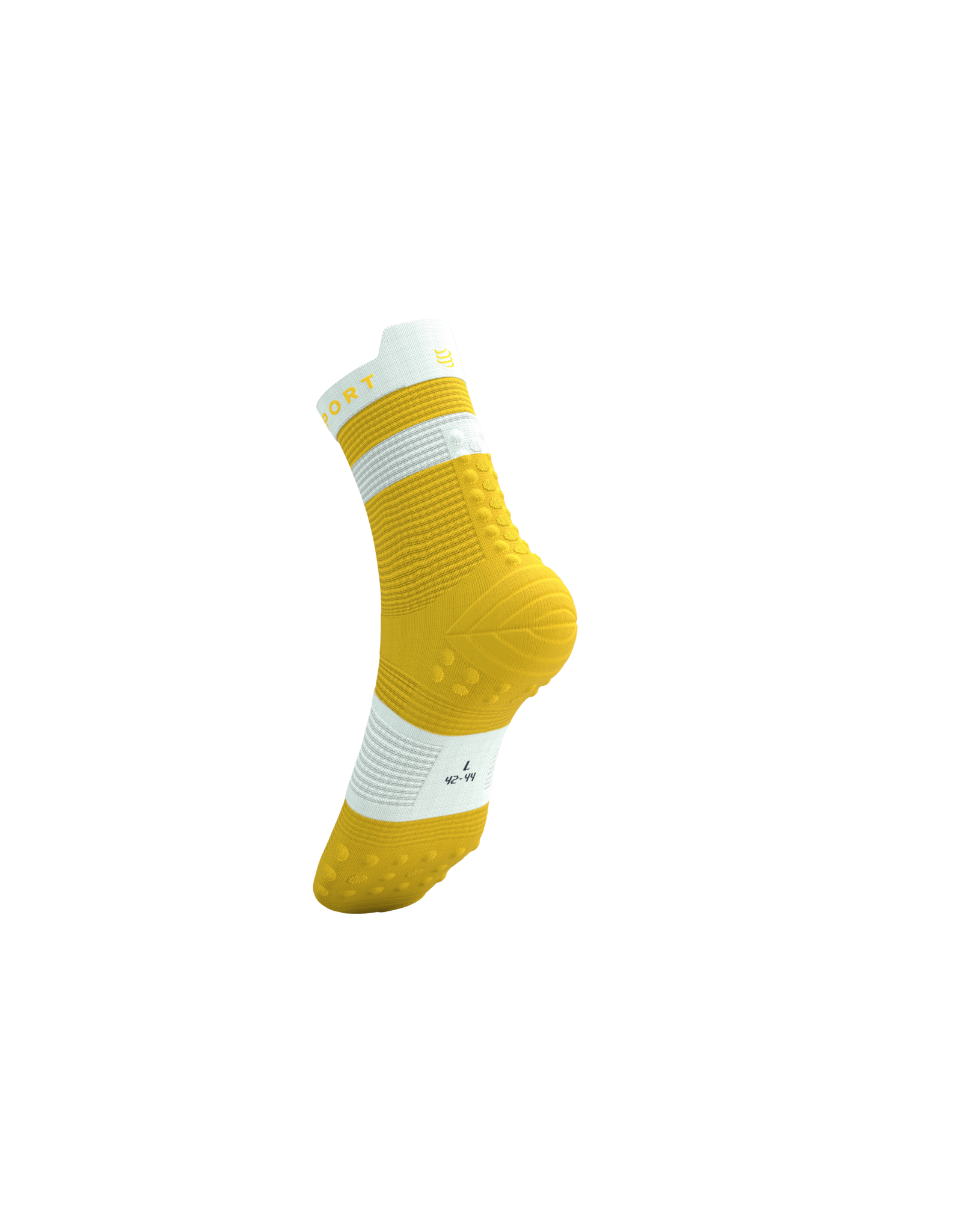 Compressport Pro Racing Socks V4.0 Run High - Lemon/White