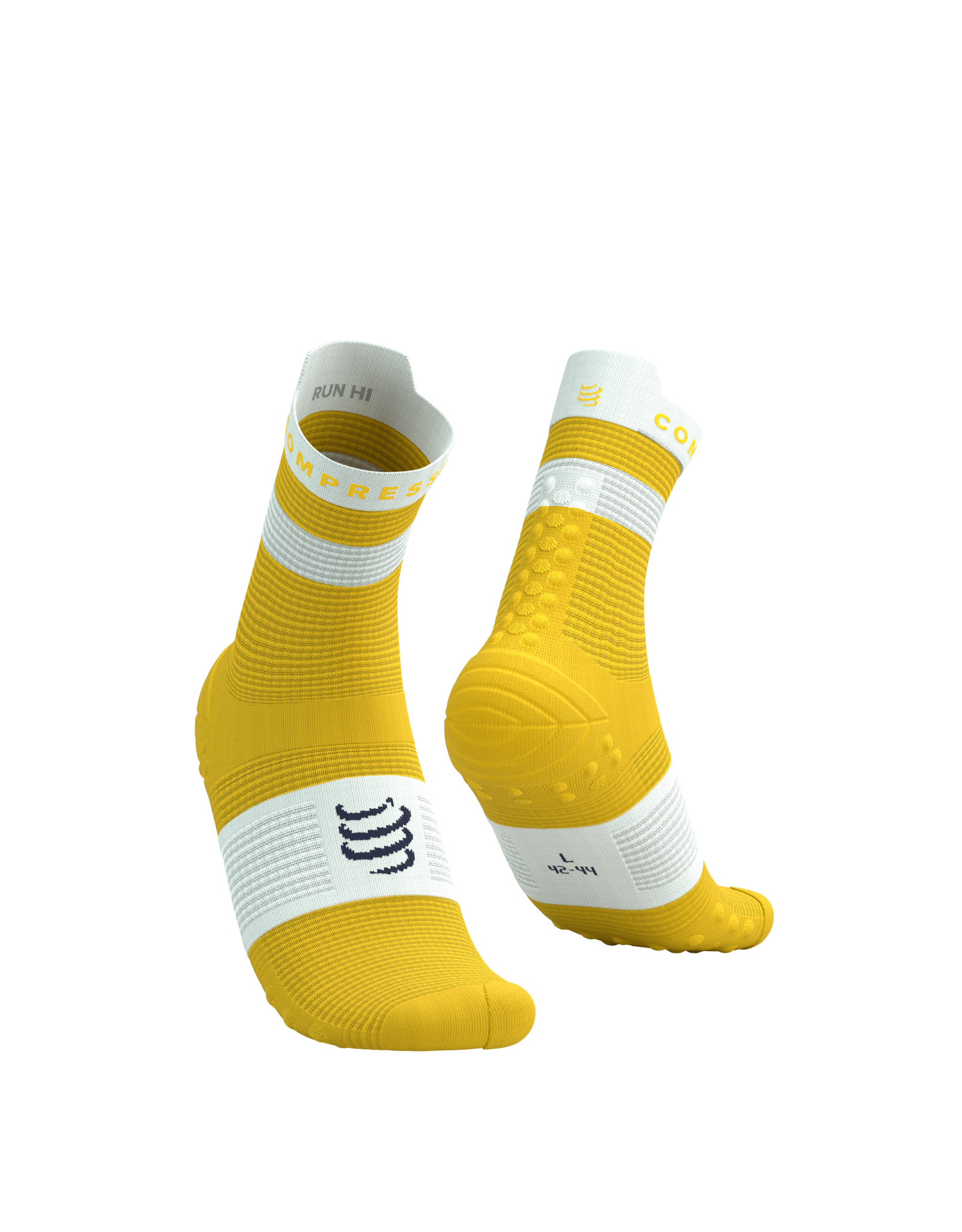 Compressport Pro Racing Socks V4.0 Run High - Lemon/White