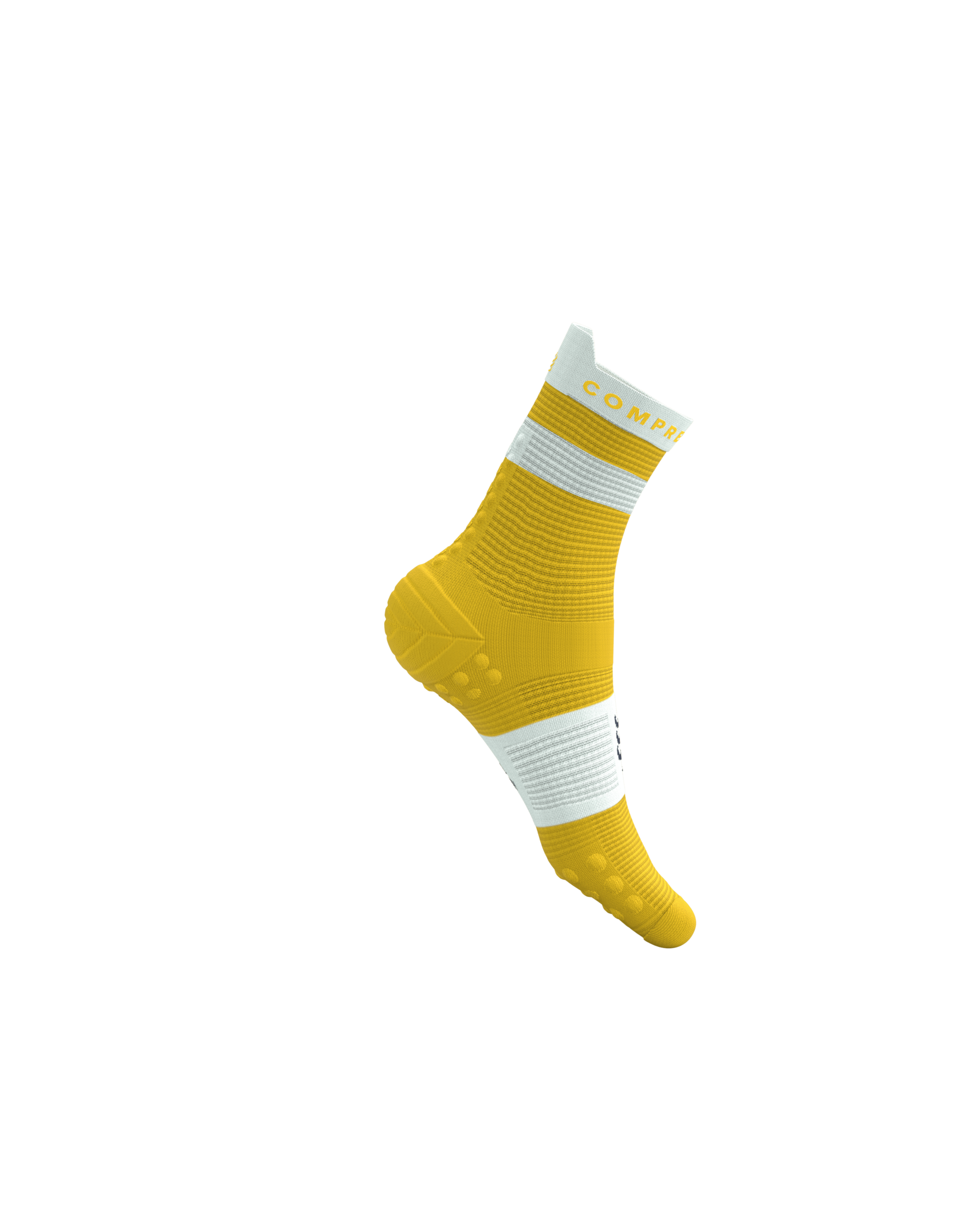 Compressport Pro Racing Socks V4.0 Run High - Lemon/White
