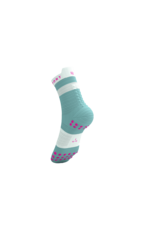 Compressport Pro Racing Socks V4.0 Run High - Ether/Neon Pink