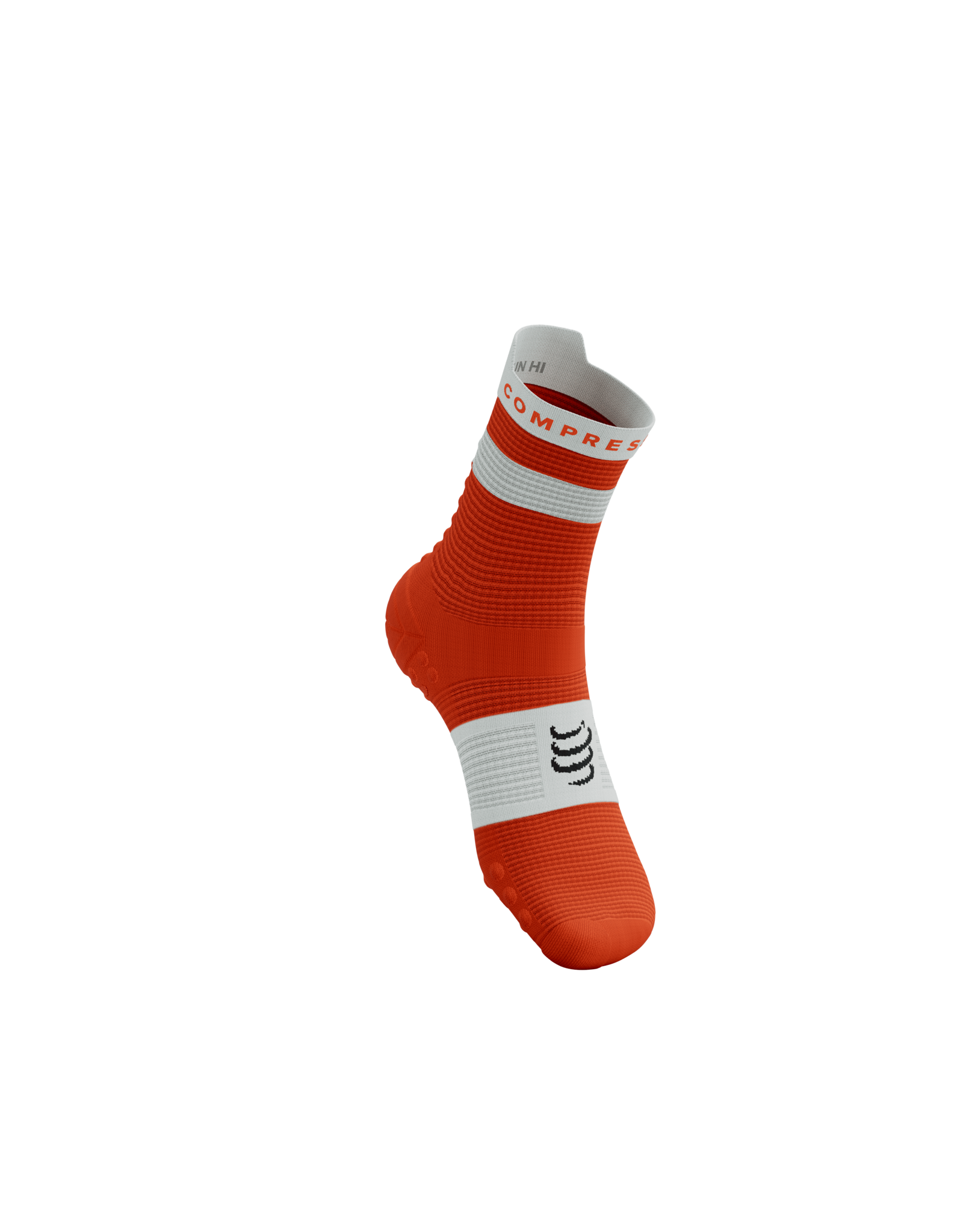 Compressport Pro Racing Socks V4.0 Run High - Tigerlily/White