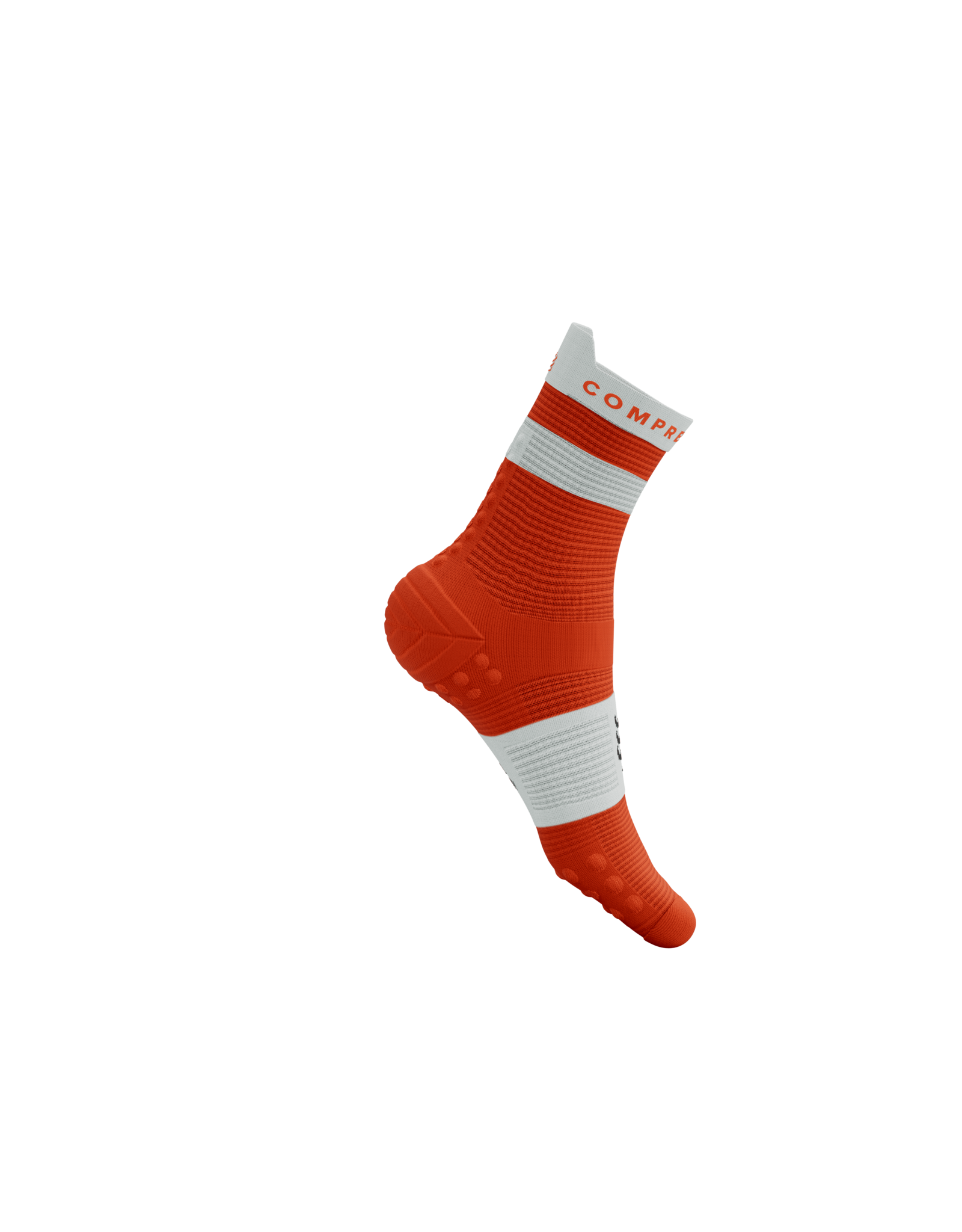 Compressport Pro Racing Socks V4.0 Run High - Tigerlily/White