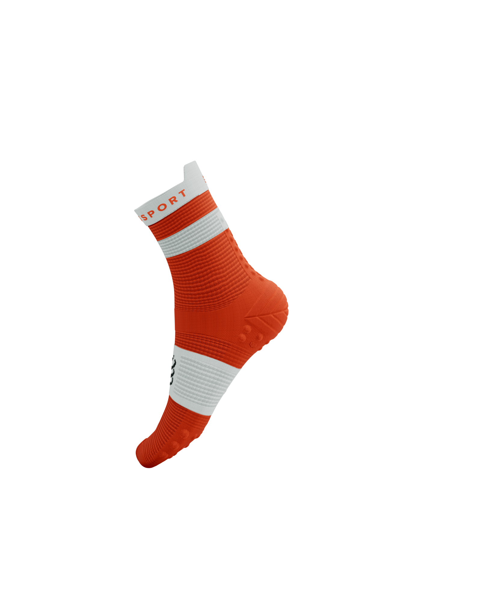 Compressport Pro Racing Socks V4.0 Run High - Tigerlily/White
