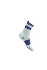 Compressport Pro Racing Socks V4.0 Run High - Star White/Orient Blue