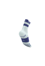 Compressport Pro Racing Socks V4.0 Run High - Star White/Orient Blue
