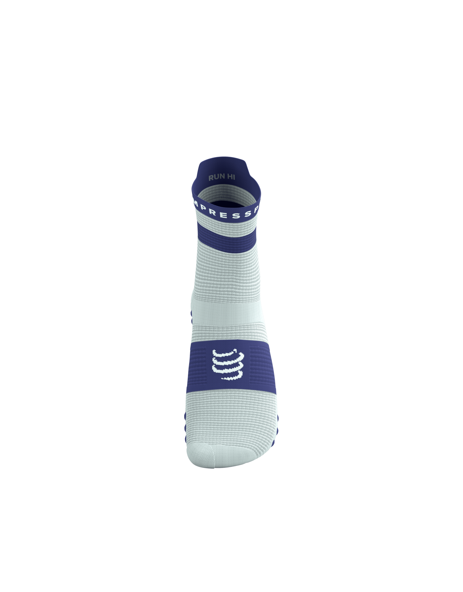 Compressport Pro Racing Socks V4.0 Run High - Star White/Orient Blue