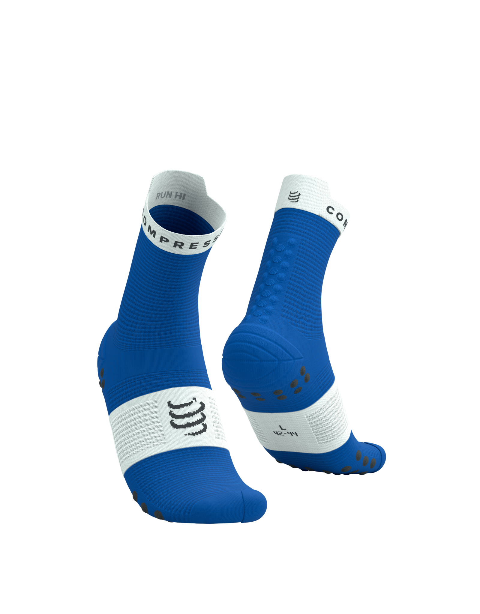 Compressport Pro Racing Socks V4.0 Run High - Princess Blue/White