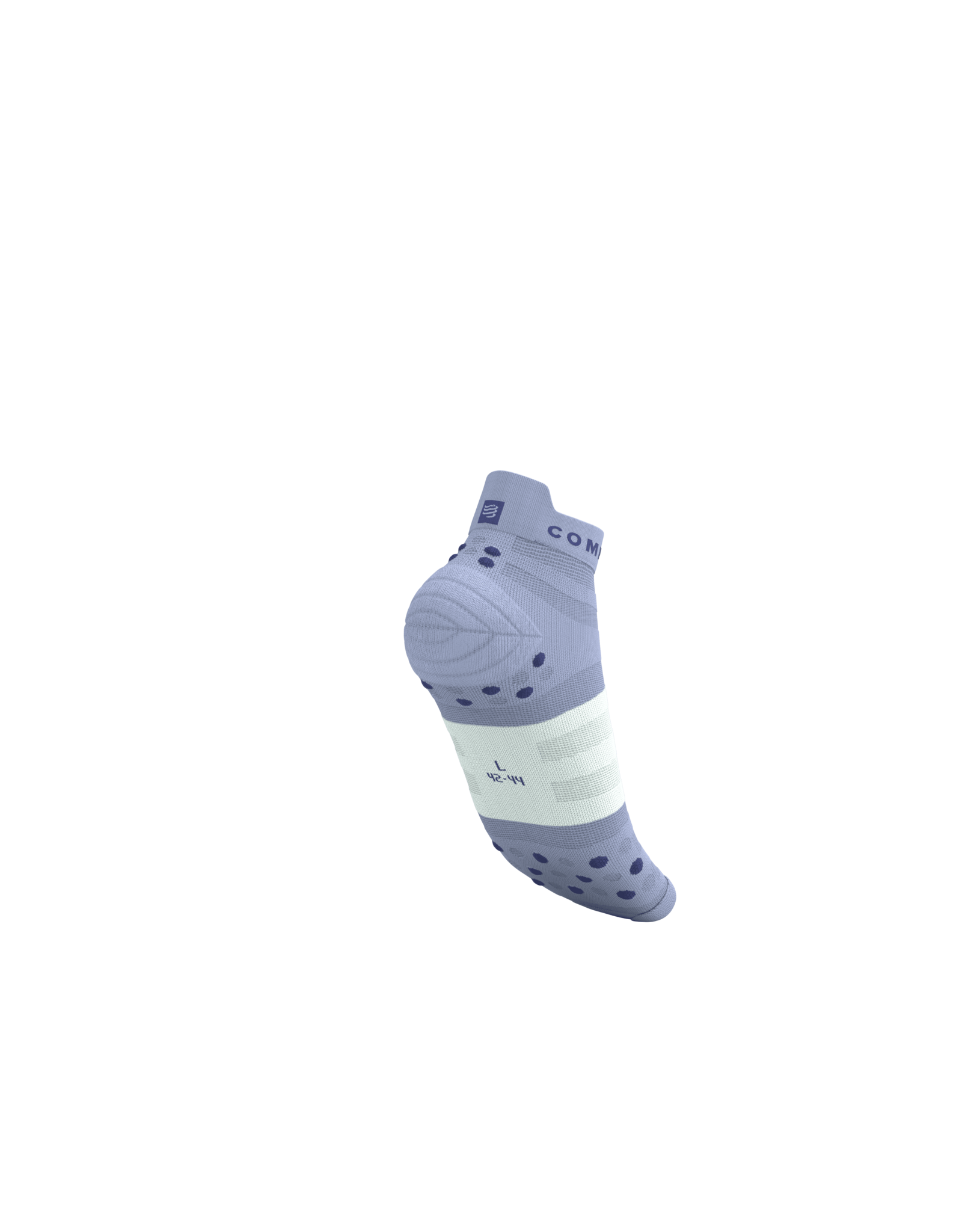 Compressport Pro Racing Socks V4.0 Ultralight Run Low - Lavender/White