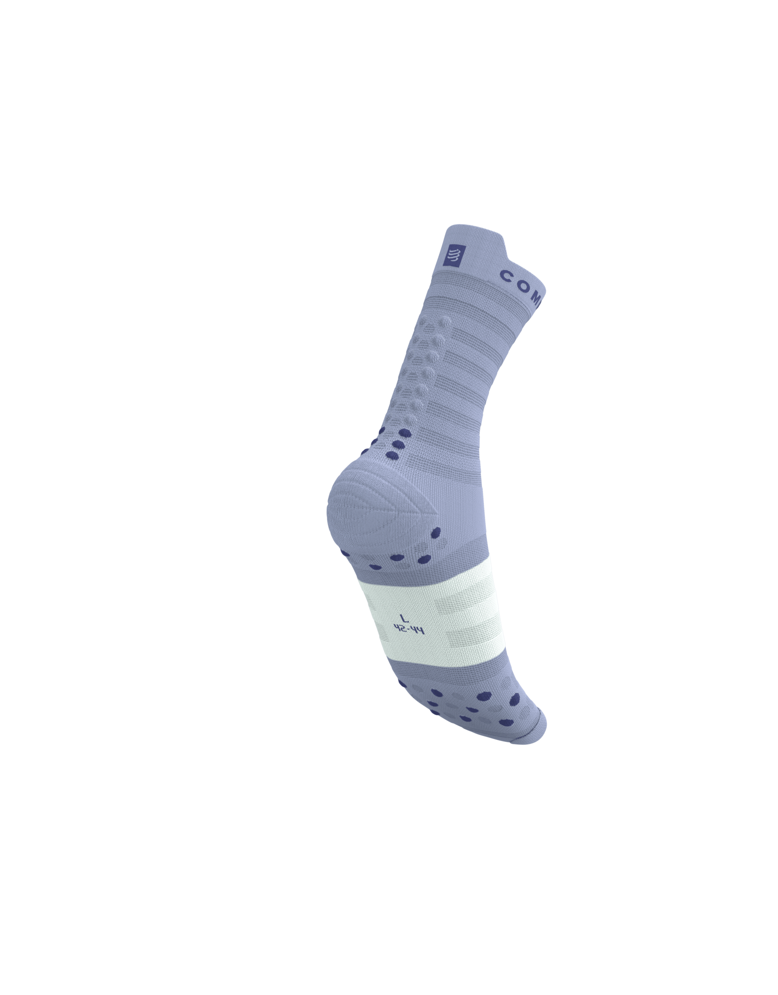 Compressport Pro Racing Socks V4.0 Ultralight Run High - Lavender/White