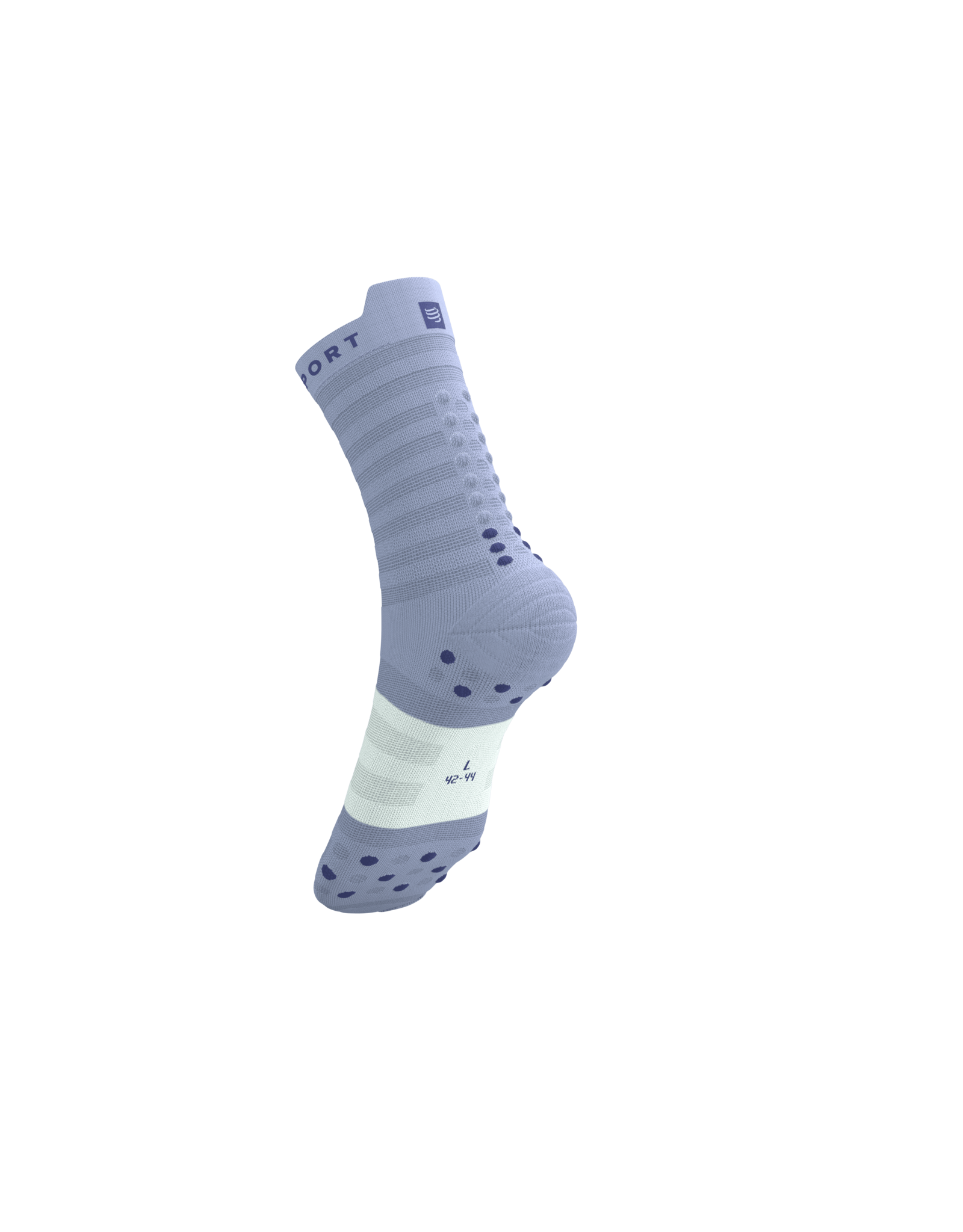 Compressport Pro Racing Socks V4.0 Ultralight Run High - Lavender/White