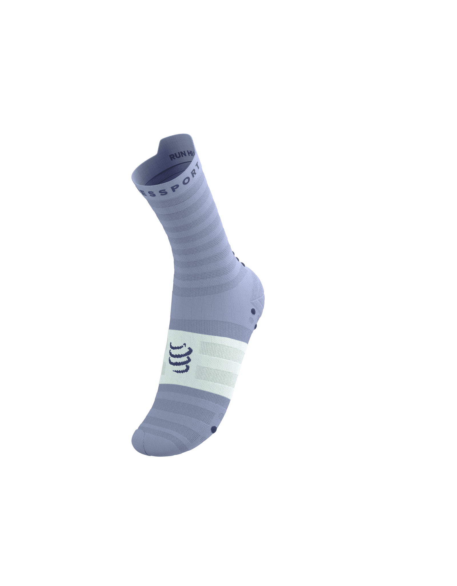 Compressport Pro Racing Socks V4.0 Ultralight Run High - Lavender/White