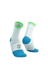 Compressport Pro Marathon Socks V2.0 - White/Norse Blue/Neon Green