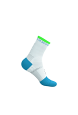 Compressport Pro Marathon Socks V2.0 - White/Norse Blue/Neon Green