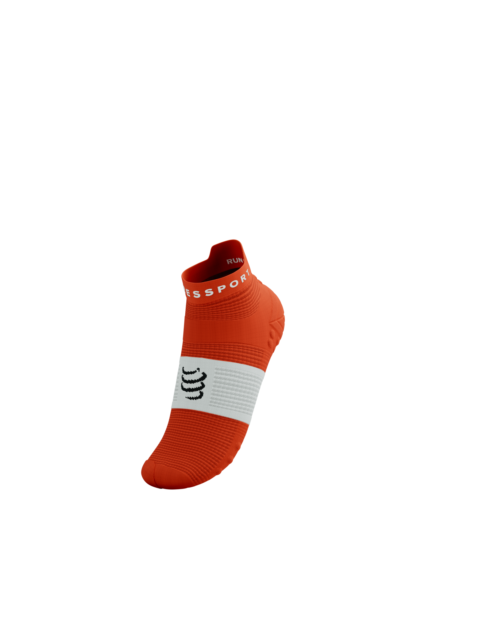 Compressport Pro Racing Socks V4.0 Run Low - Tigerlily/White