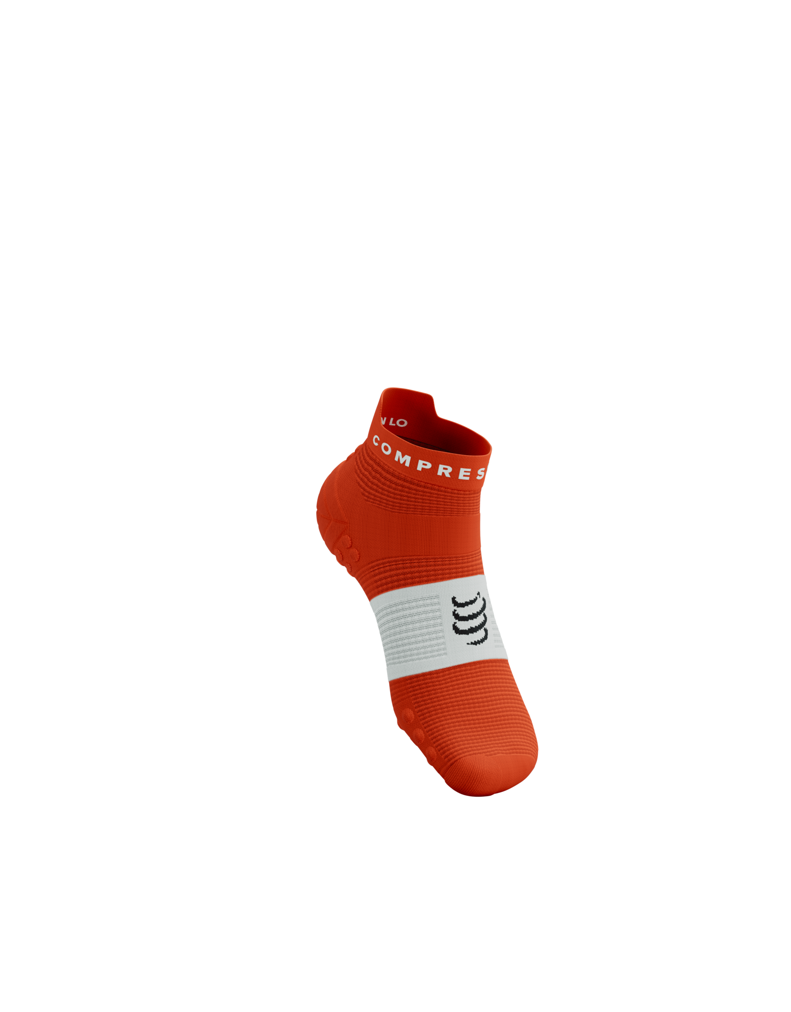 Compressport Pro Racing Socks V4.0 Run Low - Tigerlily/White