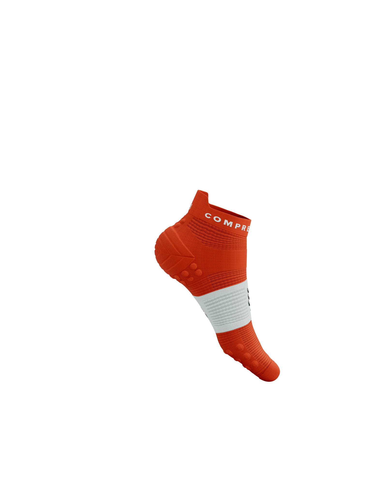 Compressport Pro Racing Socks V4.0 Run Low - Tigerlily/White