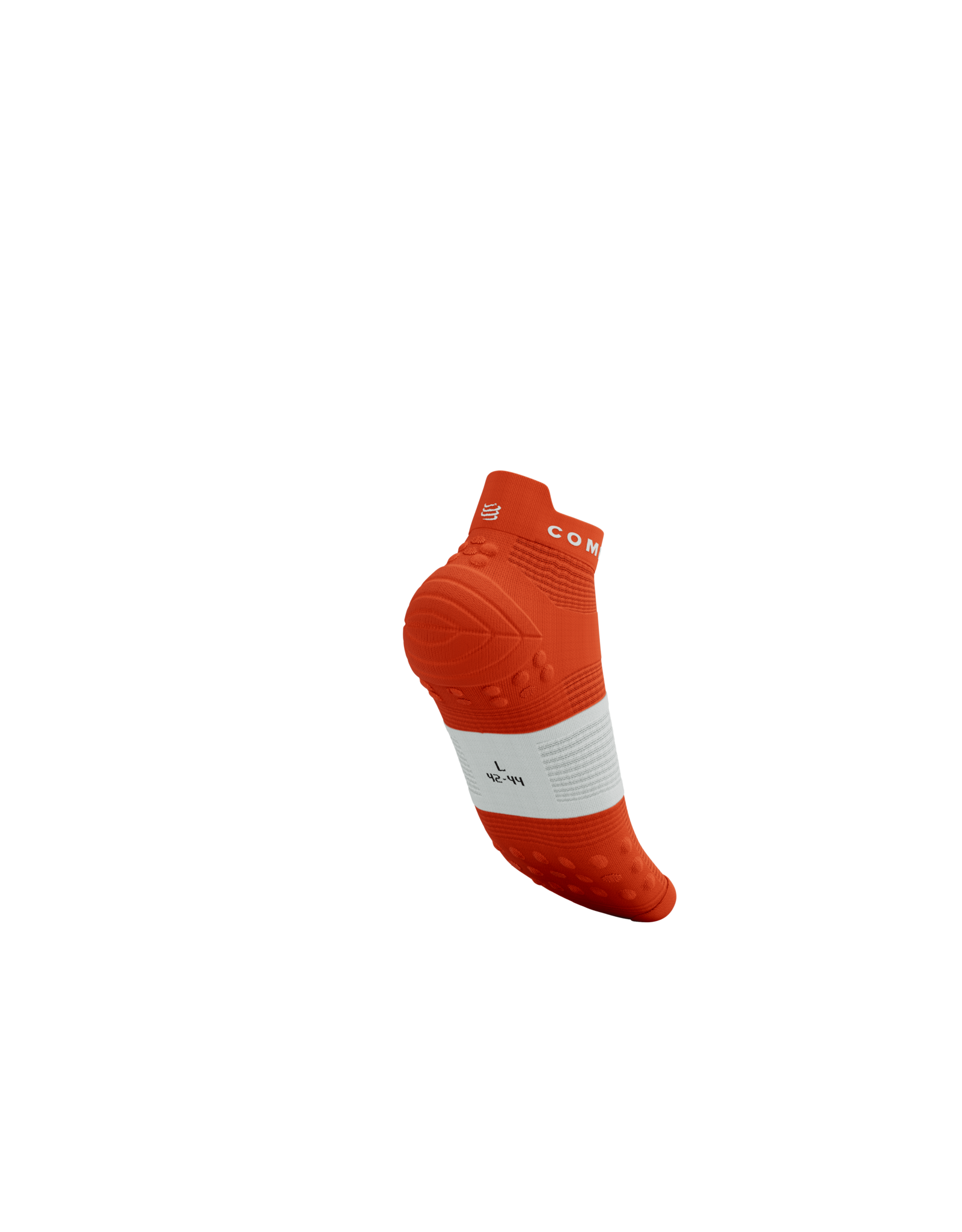 Compressport Pro Racing Socks V4.0 Run Low - Tigerlily/White