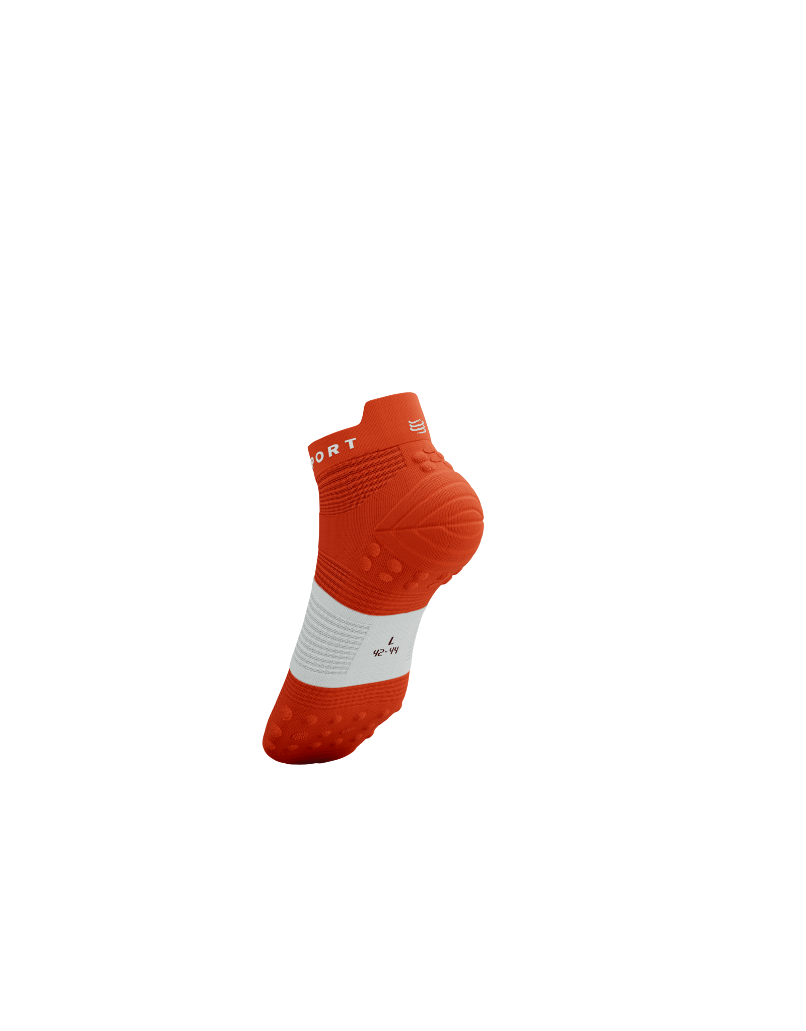 Compressport Pro Racing Socks V4.0 Run Low - Tigerlily/White