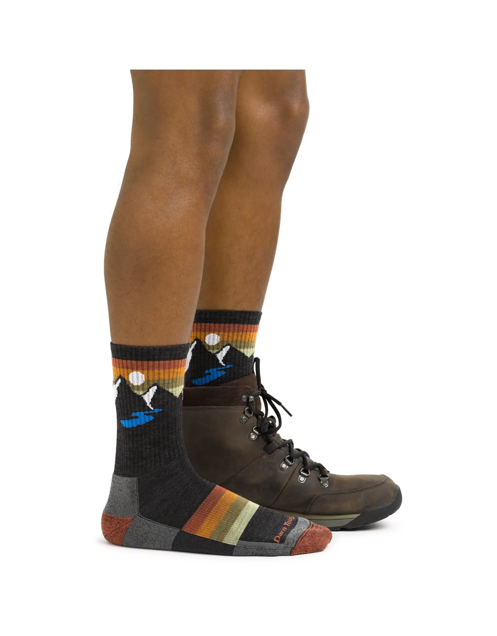 Darn Tough Sunset Ridge Micro Crew Lightweight with Cushion - Charcoal