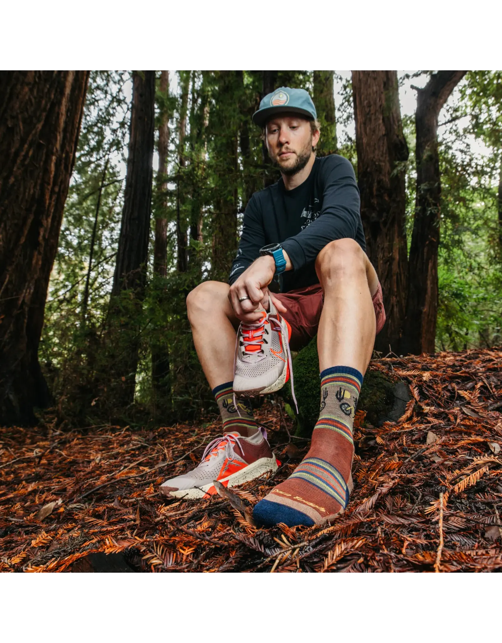 Darn Tough Willoughby Micro Crew Lightweight with Cushion - Chestnut