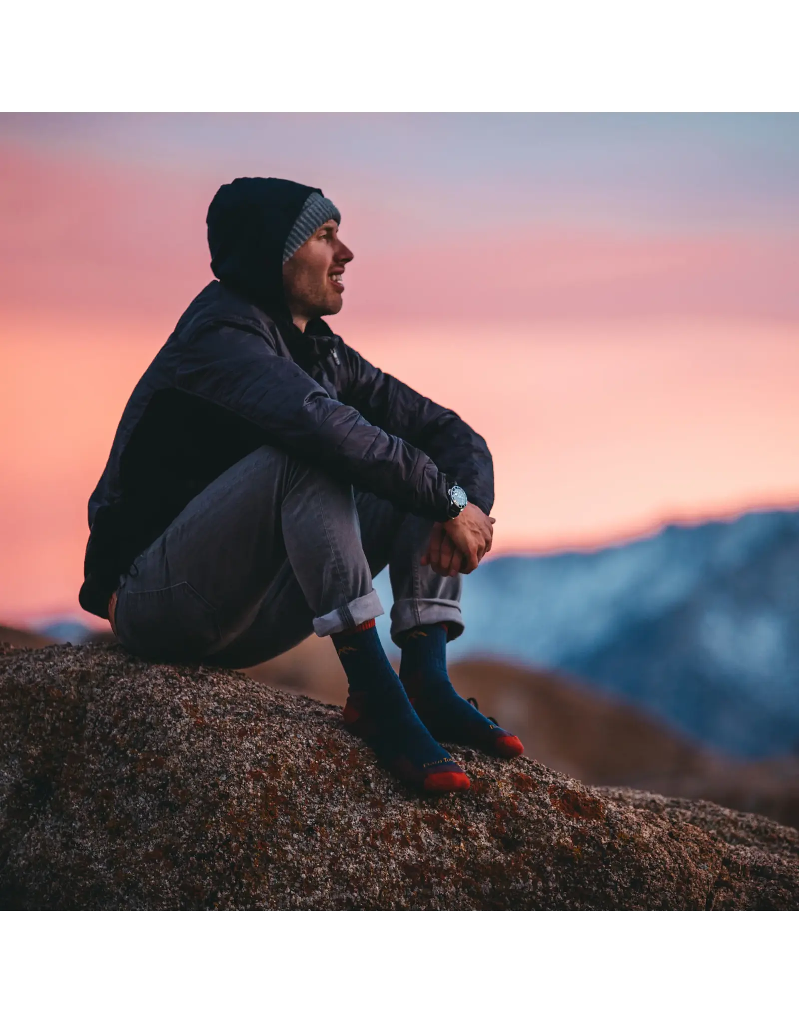 Darn Tough Hiker Micro Crew Midweight with Cushion - Denim