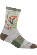 Darn Tough Mellow Mushrooms Micro Crew Lightweight with Cushion - Ash