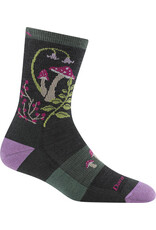 Darn Tough Mellow Mushrooms Micro Crew Lightweight with Cushion - Charcoal
