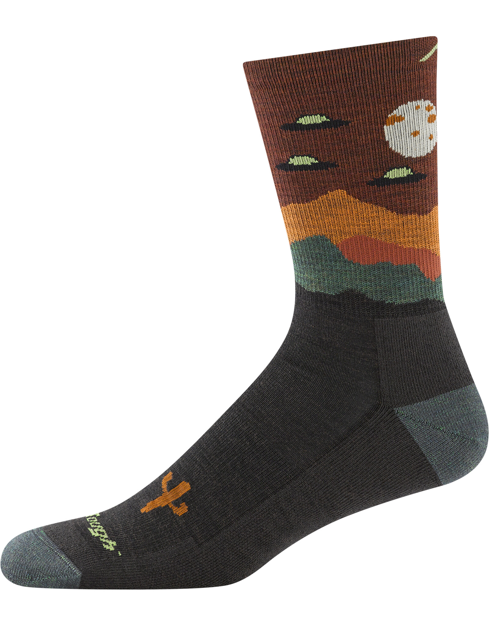 Darn Tough Spaced Out Micro Crew Lightweight with Cushion - Walnut