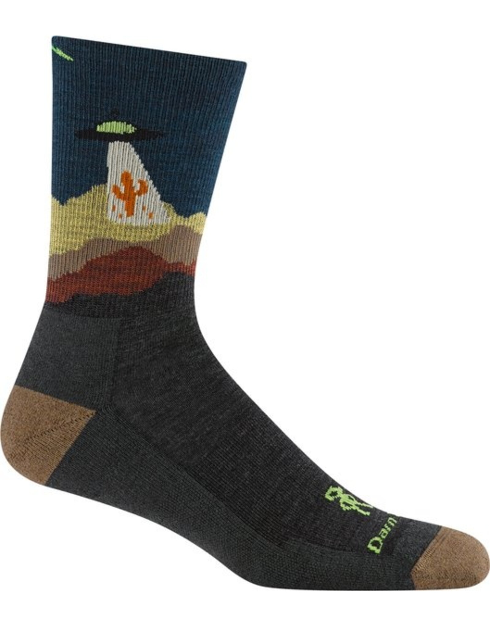 Darn Tough Spaced Out Micro Crew Lightweight with Cushion - Charcoal